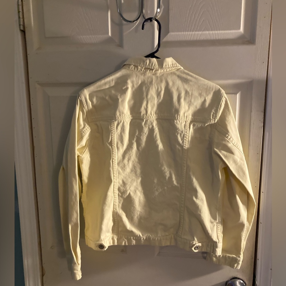 Eddie Bauer Pale Yellow Jean Jacket - Picture 3 of 9